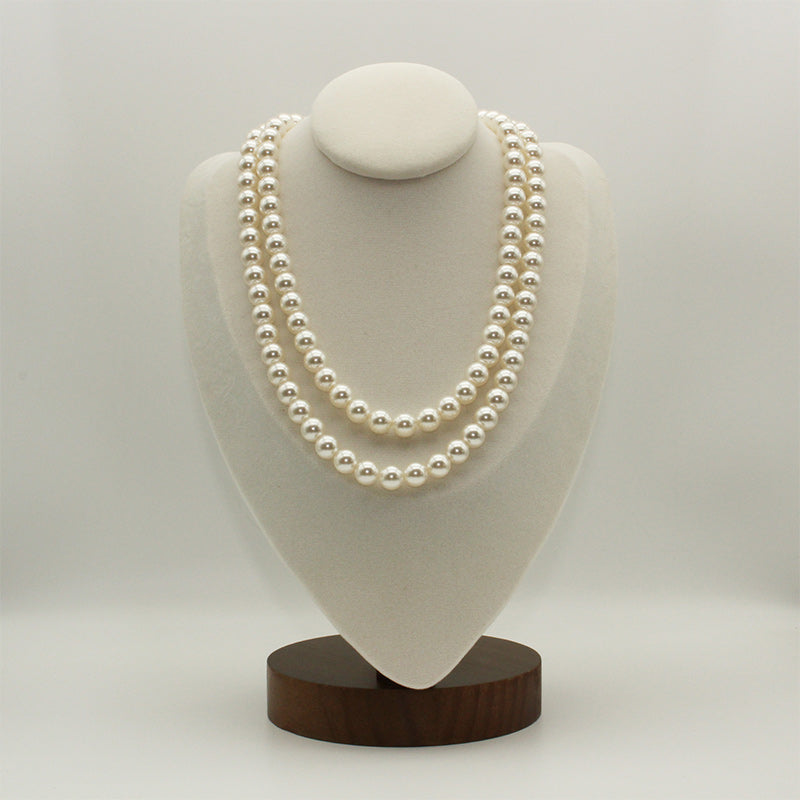 PEETTY round white artificial pearl necklace pearl jewelry show