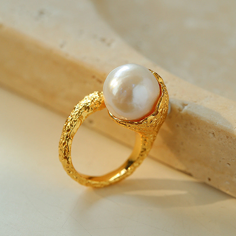 PEETTY adjustable pearl ring 20