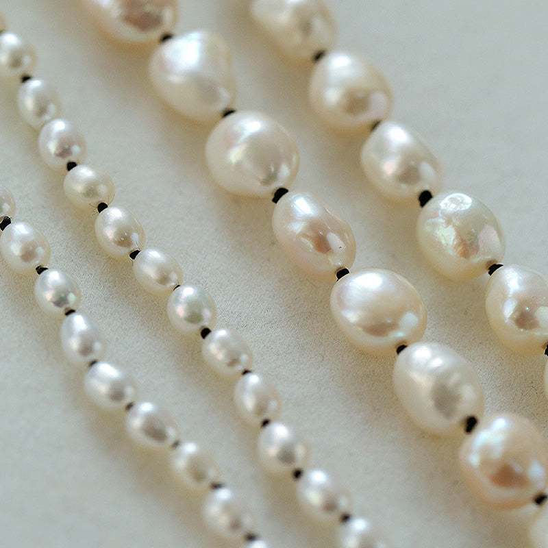 PEETTY baroque pearl necklace simple large small pearl 01