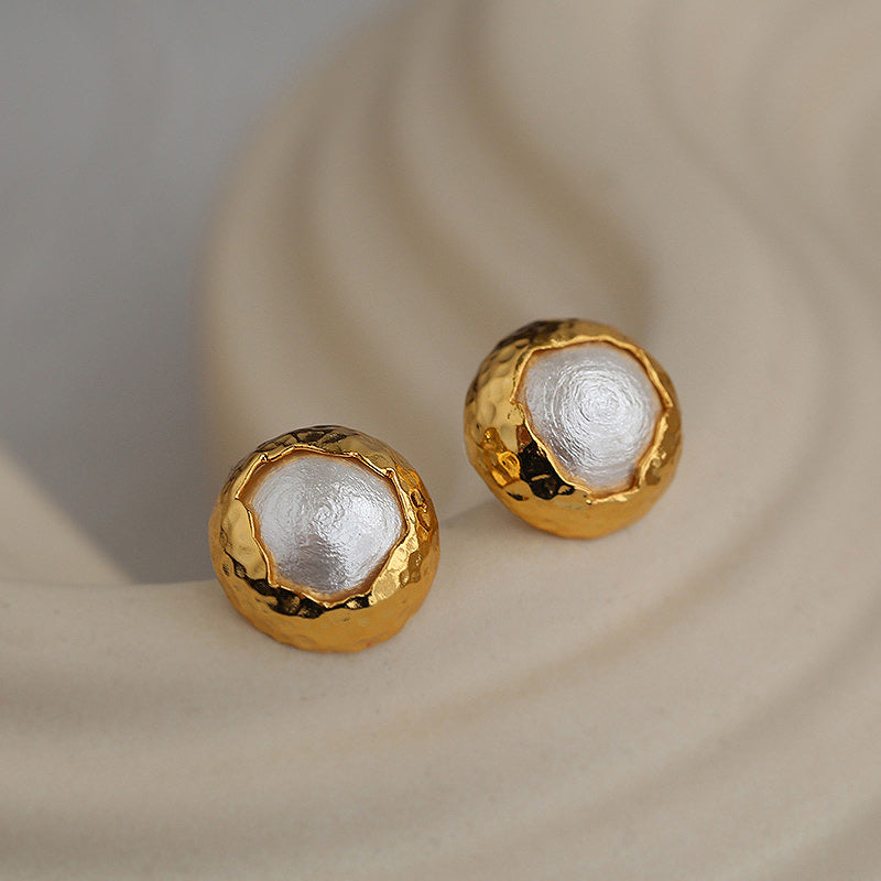 PEETTY cotton pearl earrings medieval style jewelry 1