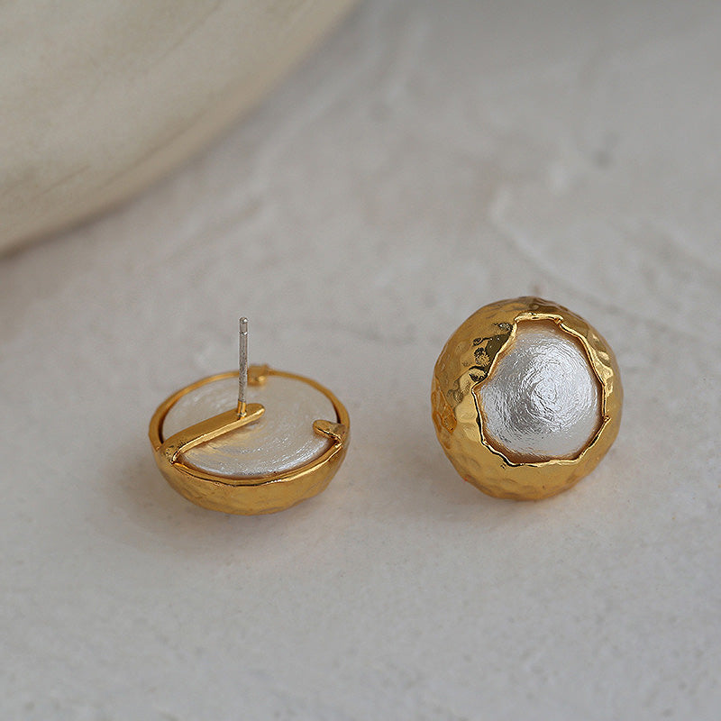 PEETTY cotton pearl earrings medieval style jewelry 2