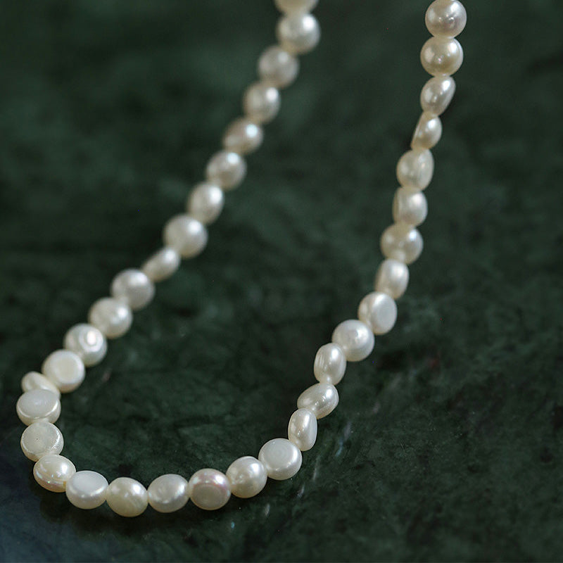 PEETTY freshwater mabe pearl necklace simple style 1