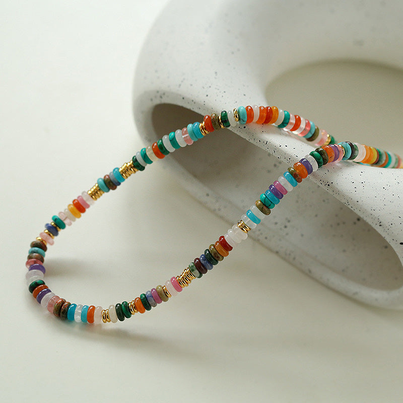 PEETTY multicolor stone beaded necklace 2