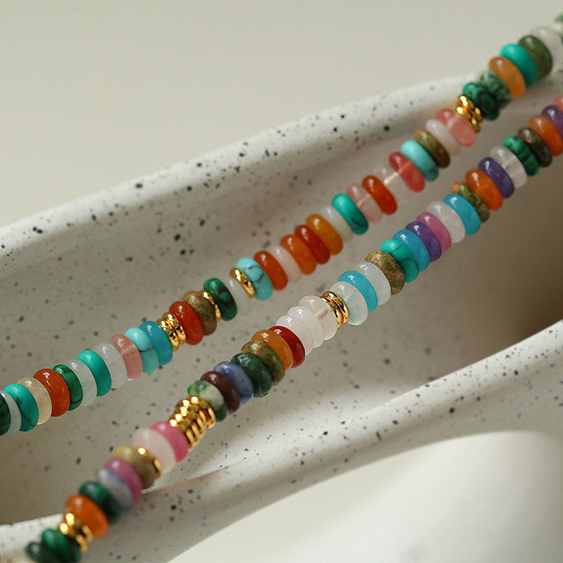 PEETTY multicolor stone beaded necklace 3