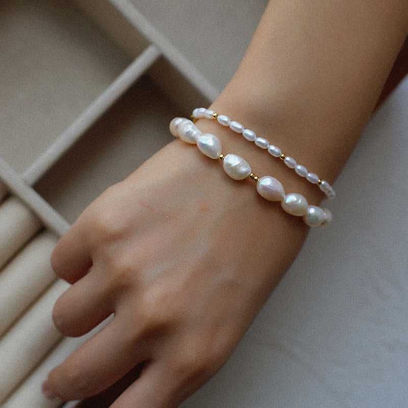 PEETTY multicolor stone pearl bracelet vintage jewelry 9