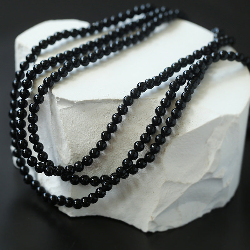 PEETTY vintage 3-strand pearl choker women necklace 33
