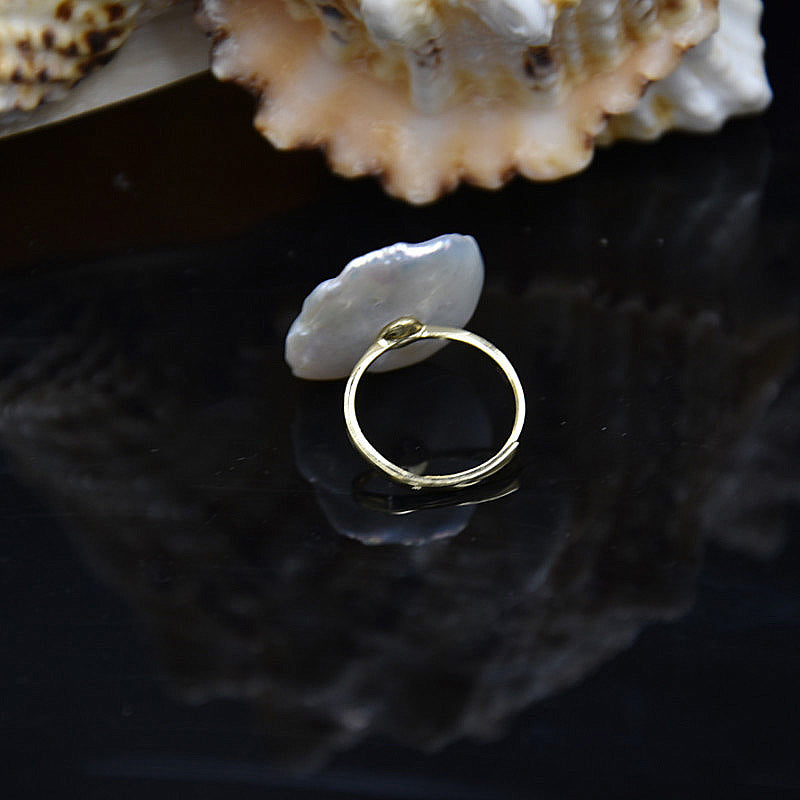 PEETTY 20mm baroque petal shaped ring 4