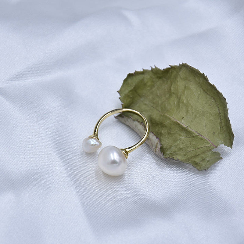 PEETTY 3-8mm special shaped pearl ring 4