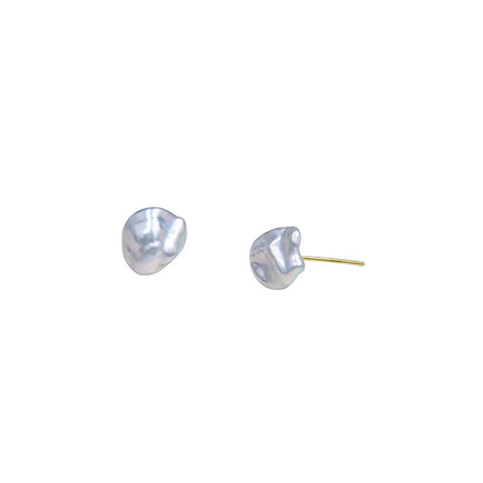 PEETTY 7-8mm keshi pearl stud earrings pearl jewelry 3