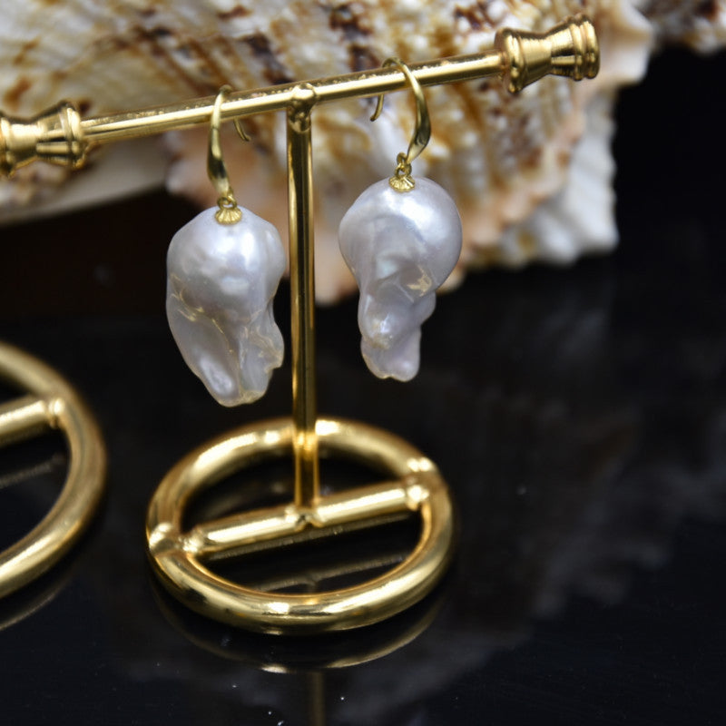 PEETTY baroque pearl dangle earrings 5