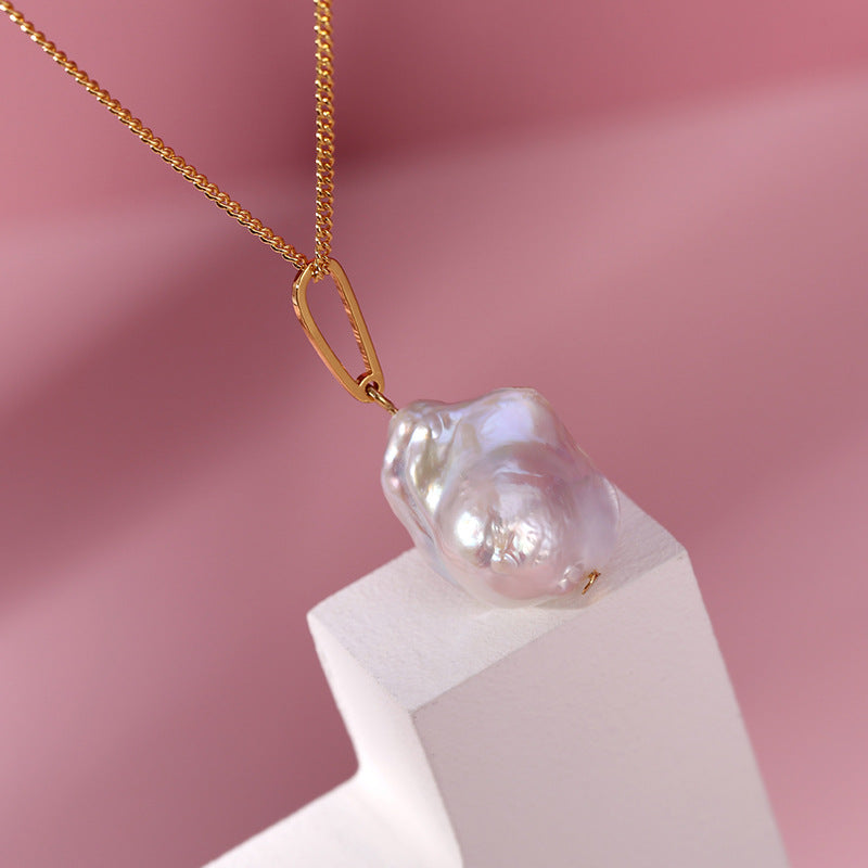 PEETTY baroque pearl pendant long sweater chain 6