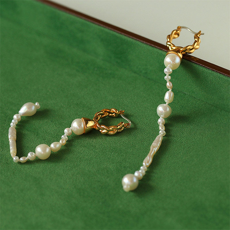 PEETTY long baroque pearl dangles handmade earrings 2