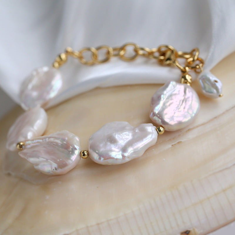 PEETTY simple freshwater baroque pearl bracelet 2