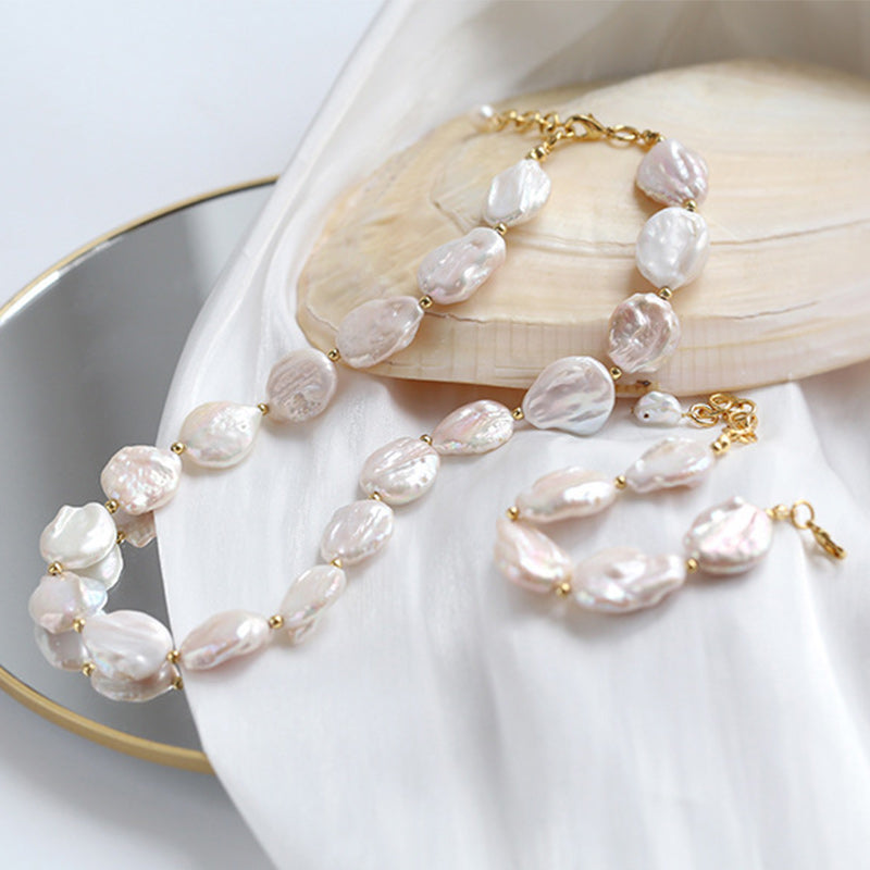 PEETTY simple freshwater baroque pearl bracelet 5