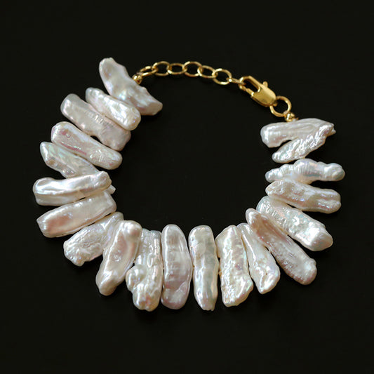 PEETTY special shaped baroque pearl bracelets 1