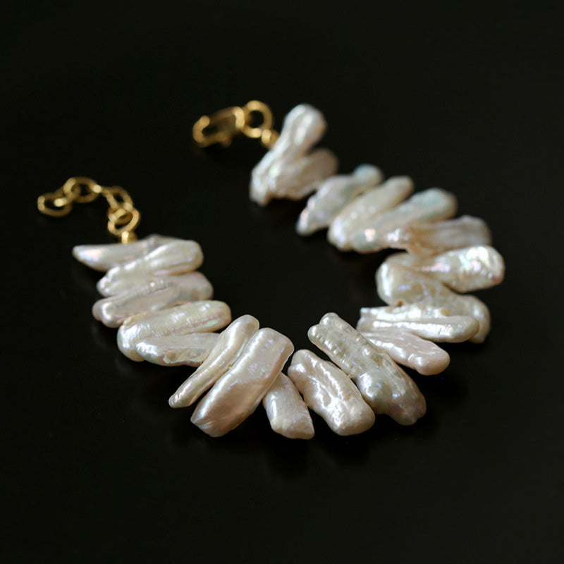 PEETTY special shaped baroque pearl bracelets 2
