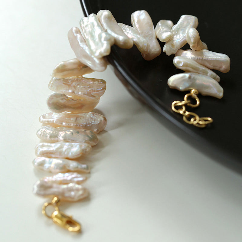 PEETTY special shaped baroque pearl bracelets 4