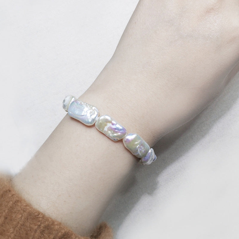PEETTY square baroque pearl bracelet 4